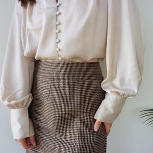 1970’s Vintage Brown Wool Skirt